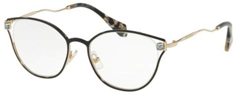 miu miu 53qv|Miu Miu MU53QV 1AB1O1 Glasses Black .